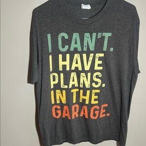 Port and Company Charcoal Tee with Colorful Text
